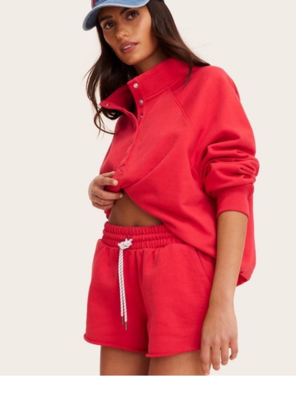 NWT Parke x Target Athletic Drawstring Women's Shorts in Red